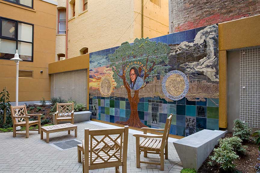 Arnett Watson Apartments Courtyard